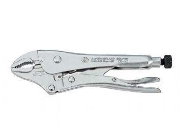 Зажим с фиксатором 250 мм, с закругленными губками KING TONY 6011-10R