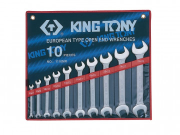 Набор рожковых ключей, 6-28 мм, 10 предметов KING TONY 1110MR