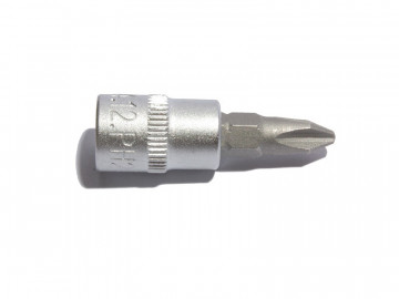 Короткая торцевая вставка с битой 1/4 PH2 Станкоимпорт CS-14.12.PH2
