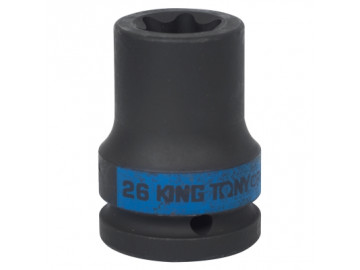 Головка торцевая ударная TORX Е-стандарт 3/4, E26, L = 56 мм KING TONY 657526M
