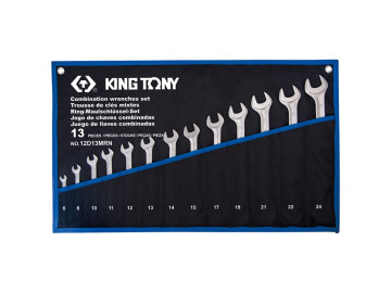 KING TONY Набор комбинированных ключей, 6-24 мм, 13 предметов 12D13MRN