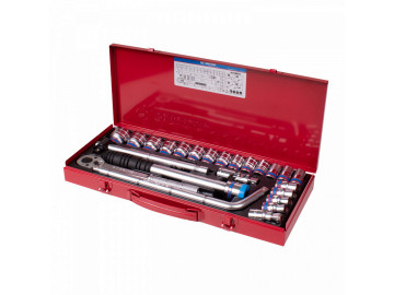 Набор торцевых головок 1/2, шестигр-е, 10-32 мм, 24 пр. KING TONY 4533MR03