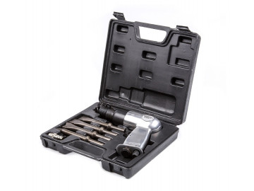 Пневмозубило 150мм с комплектом насадок KraftWell арт. KRWAH-T