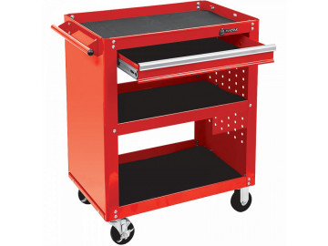 Тележка открытая ОПТИМА, 3 полки и ящик МАСТАК 520-01580MR