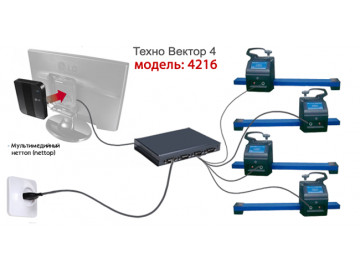 Кордовый стенд сход-развал ТехноВектор 4 4216